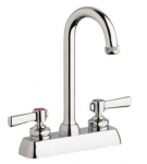 Chicago Faucets W4D-GN1AE1-369ABCP Workboard Faucet, 4''